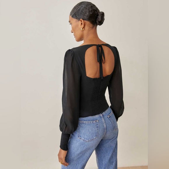 Reformation Black Blouse - Picture 3 of 9